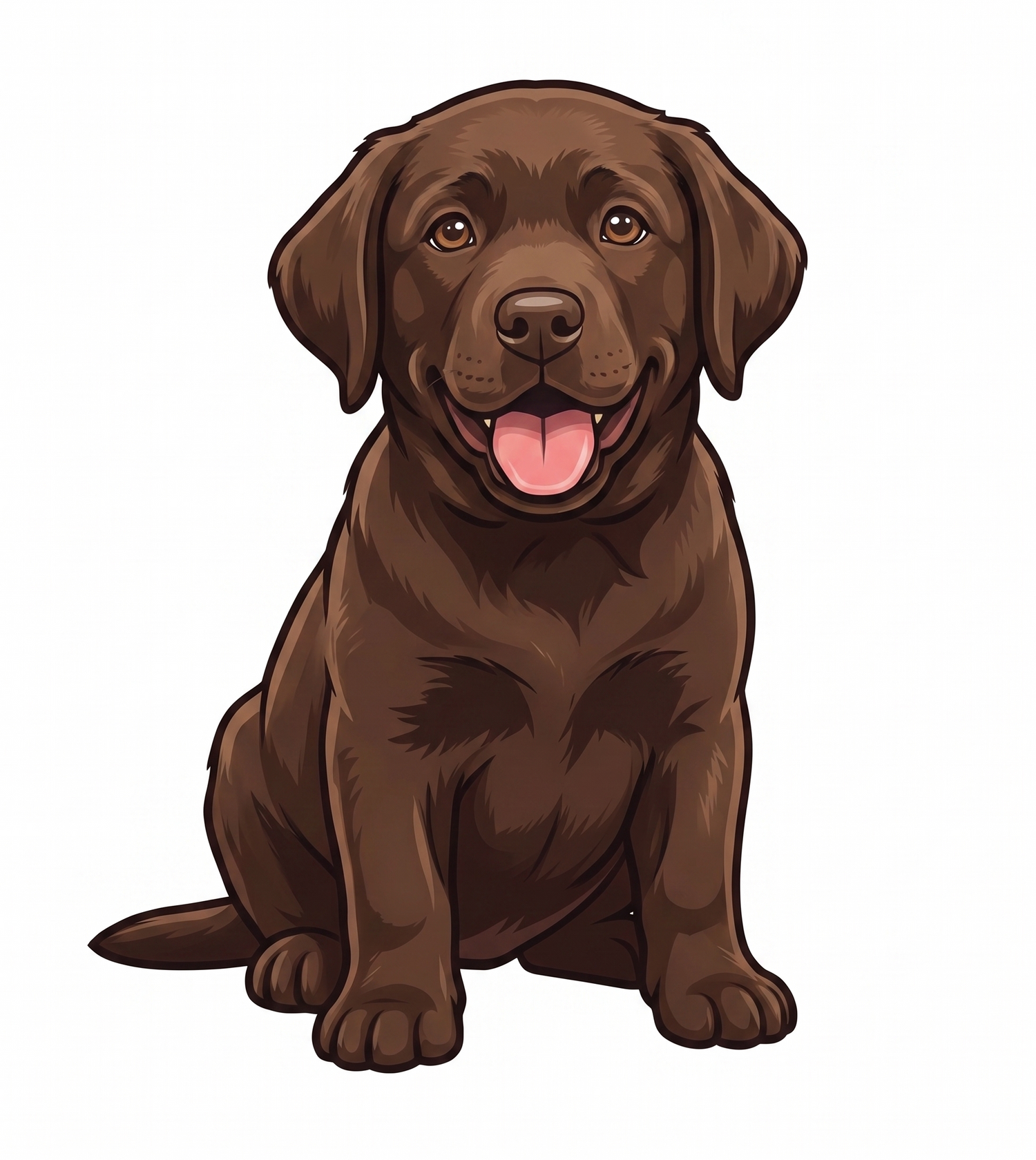 Kolekcja labrador retriever czekoladowy